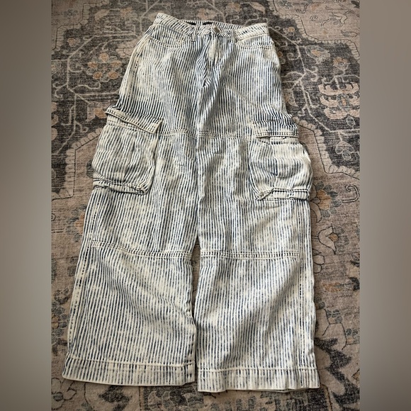 Wild Fable Blue and White Striped Pants Size 4 - Picture 1 of 7